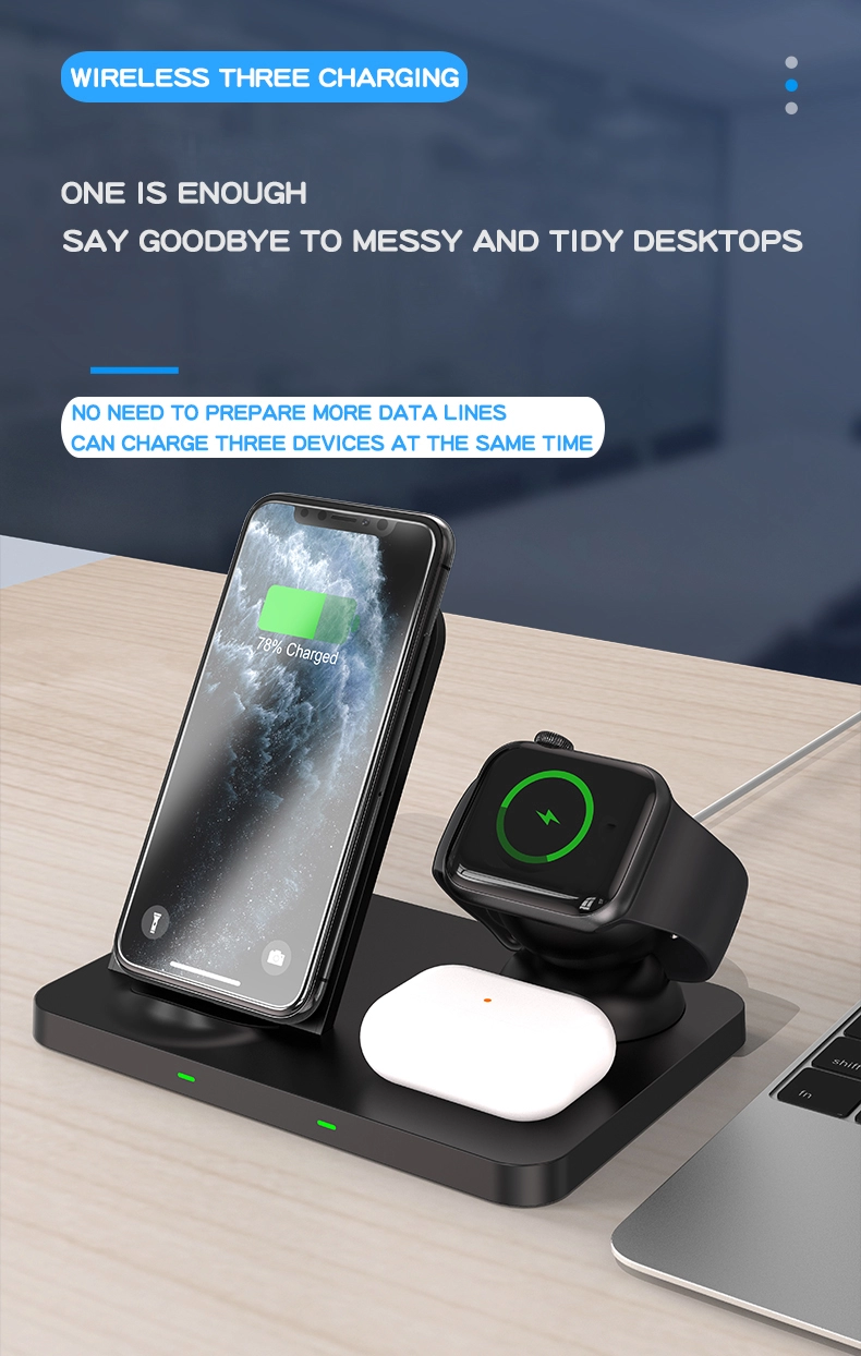 3 in 1 QI 15W Wireless Charging Station - W57 - Sunny Stores Sunny Stores Matrix