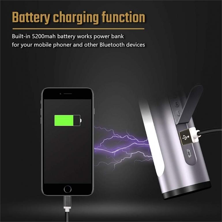 4 in 1 BT Speaker - Powerbank - LED - Hand-free - MX02 - Sunny Stores Sunny Stores Matrix