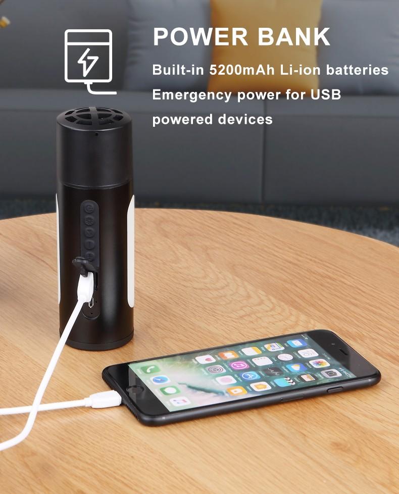 4 in 1 BT Speaker - Powerbank - LED - Hand-free - MX02 - Sunny Stores Sunny Stores Matrix