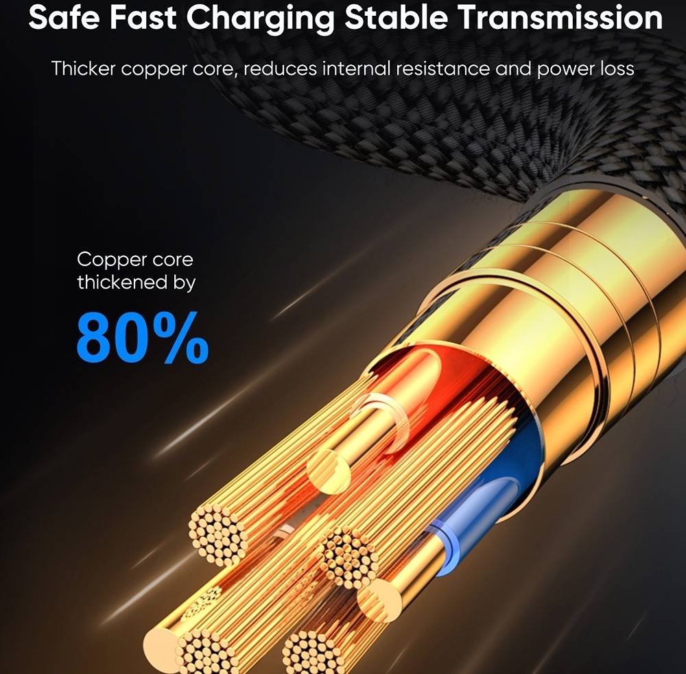 Digital Display Fast Charging Data Cable - S-AC066A16