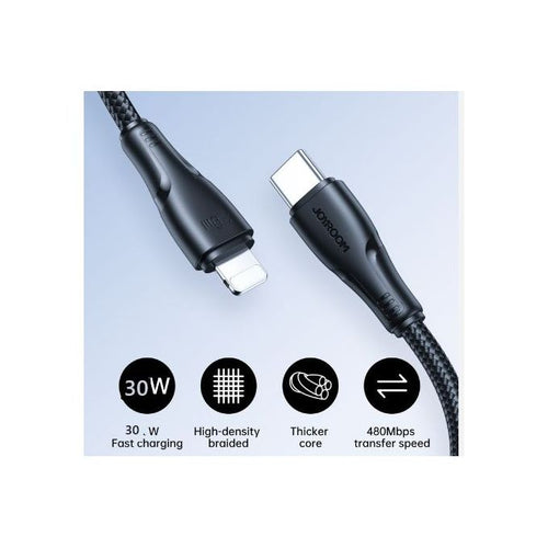 كابل شحن 1.2 متر بـ 3 أنواع لحد 60 وات - Joyroom S-A11