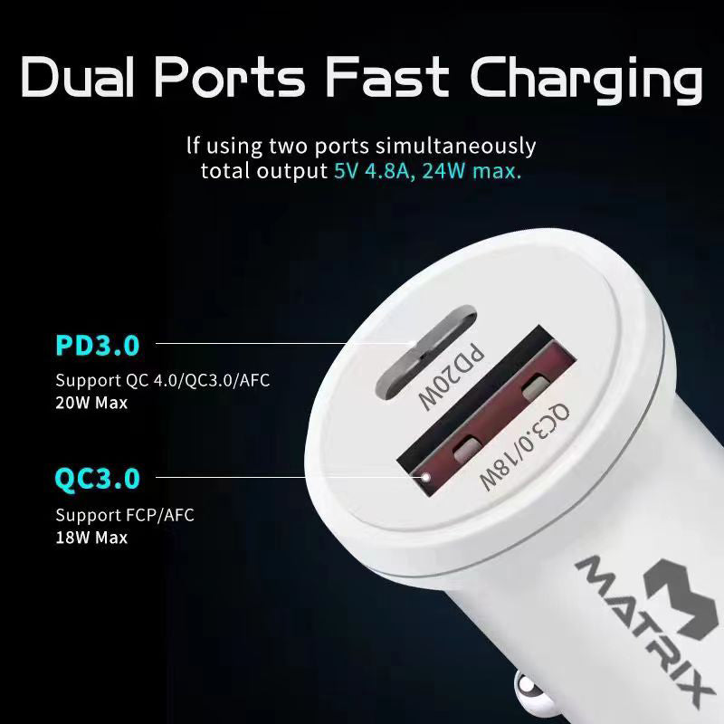 Power bank 20000 mAh - Fast Charging 22.5W - S20 + Car Charger 20W