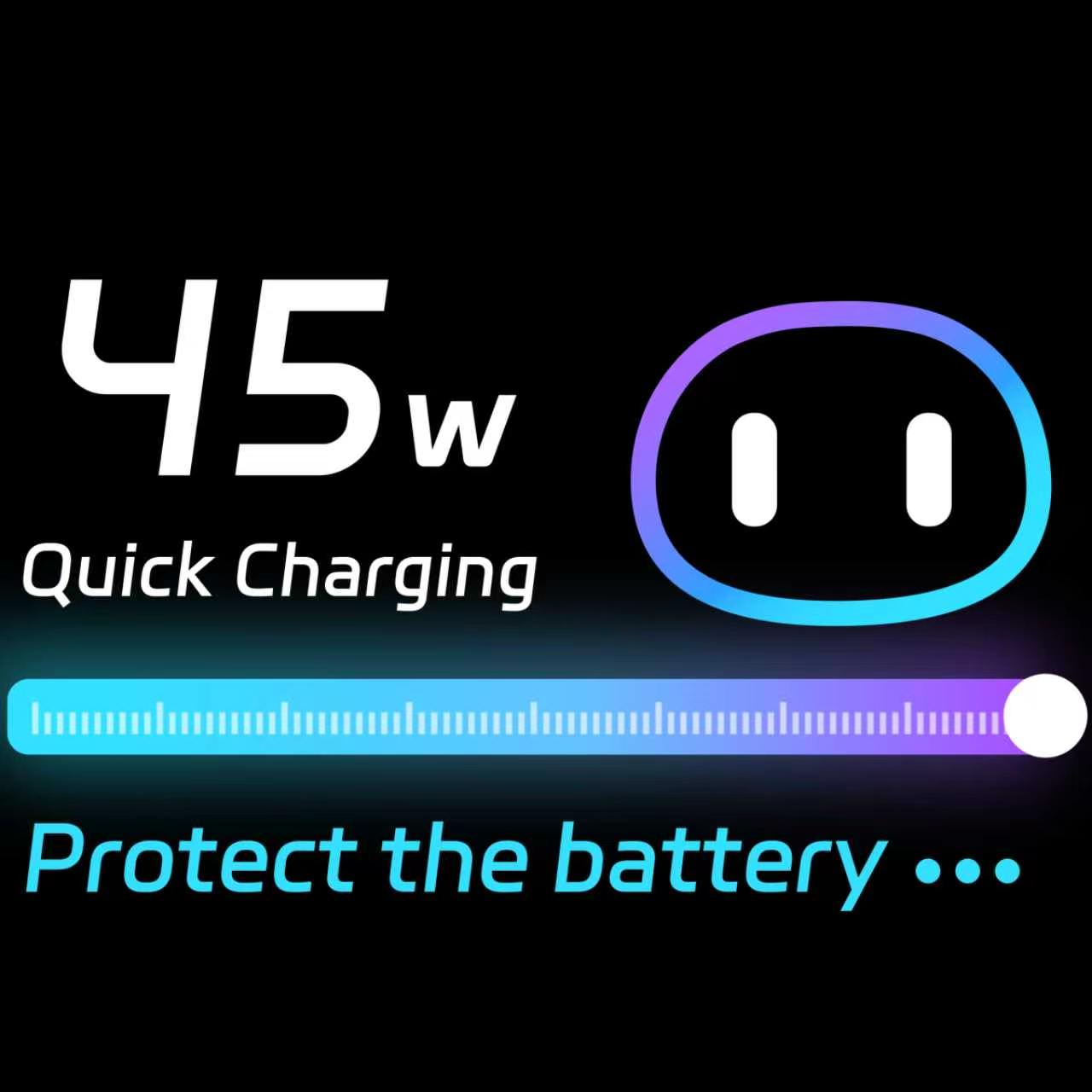 Smart Fast Charger 45W GaN with AI Temperature Control & Color Touchscreen + 1M Fast Charging Cable - Z45AI