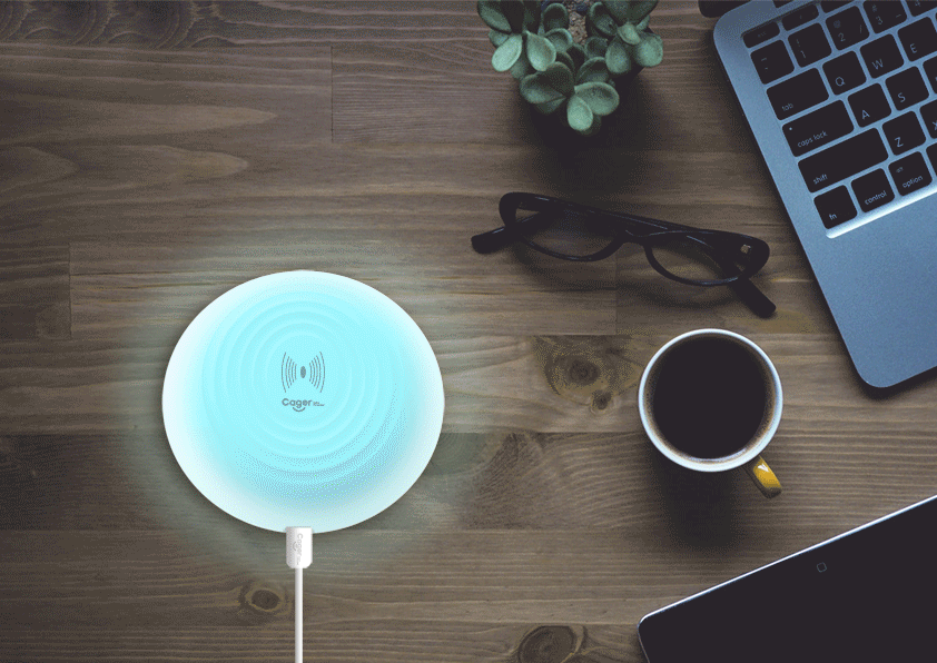 Wireless Charger 10W with 7 Colors LED Light - WL2 - Sunny Stores Sunny Stores cager
