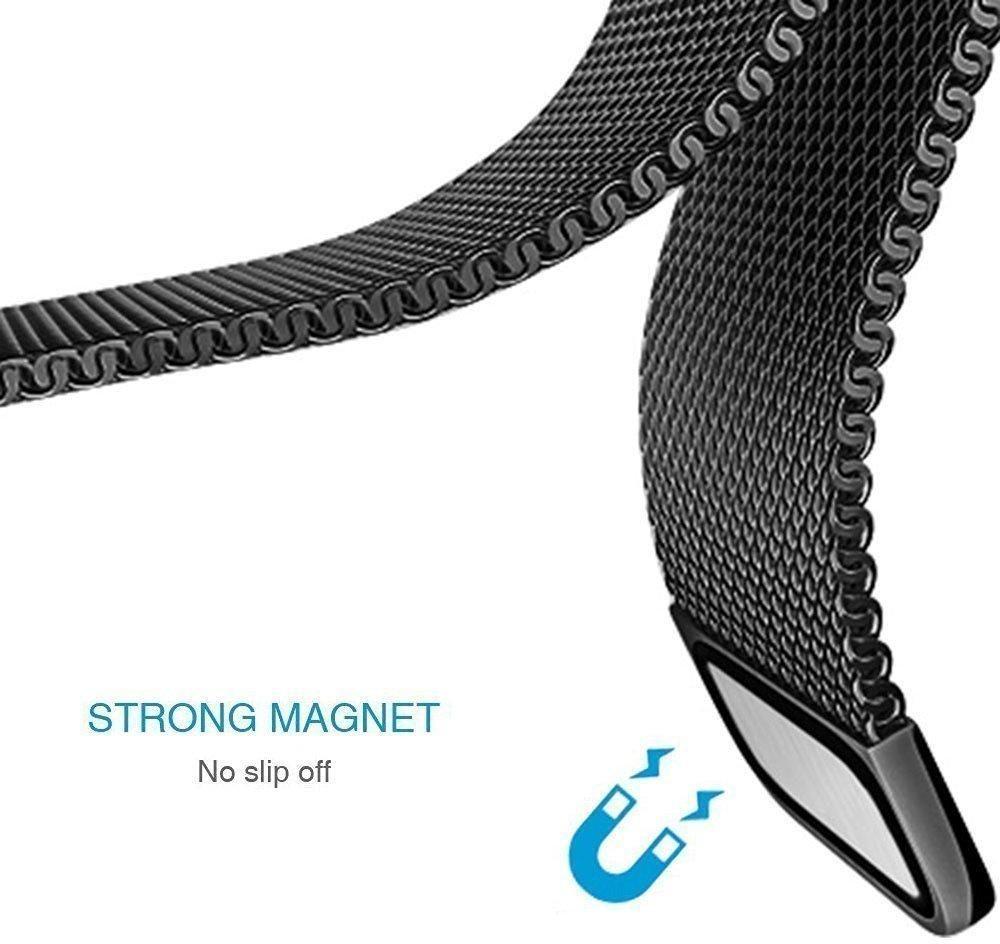 22mm Magnetic Stainless Steel Straps-Black - Sunny Stores Sunny Stores Lemonda